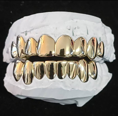 Mobile Gold Grillz 16 Pack Solid or Openface