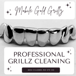 Mobile Gold Grillz Professional Gold or Silver Grillz Cleaning ( Not Custom Design Diamond or Stone Grillz)